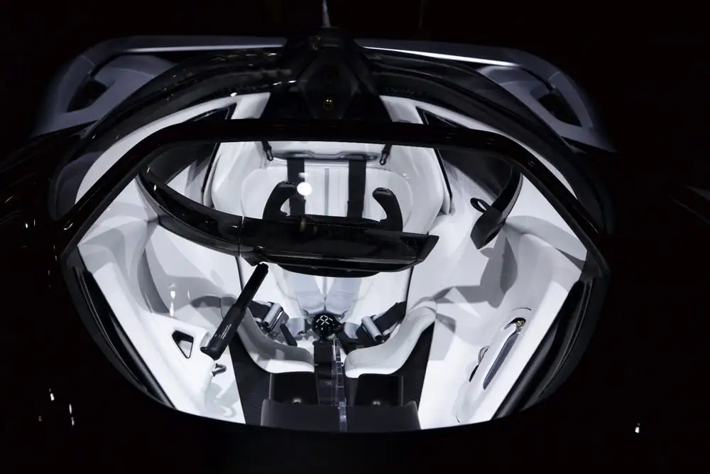 A snap of the FFZERO1's single-seat interior