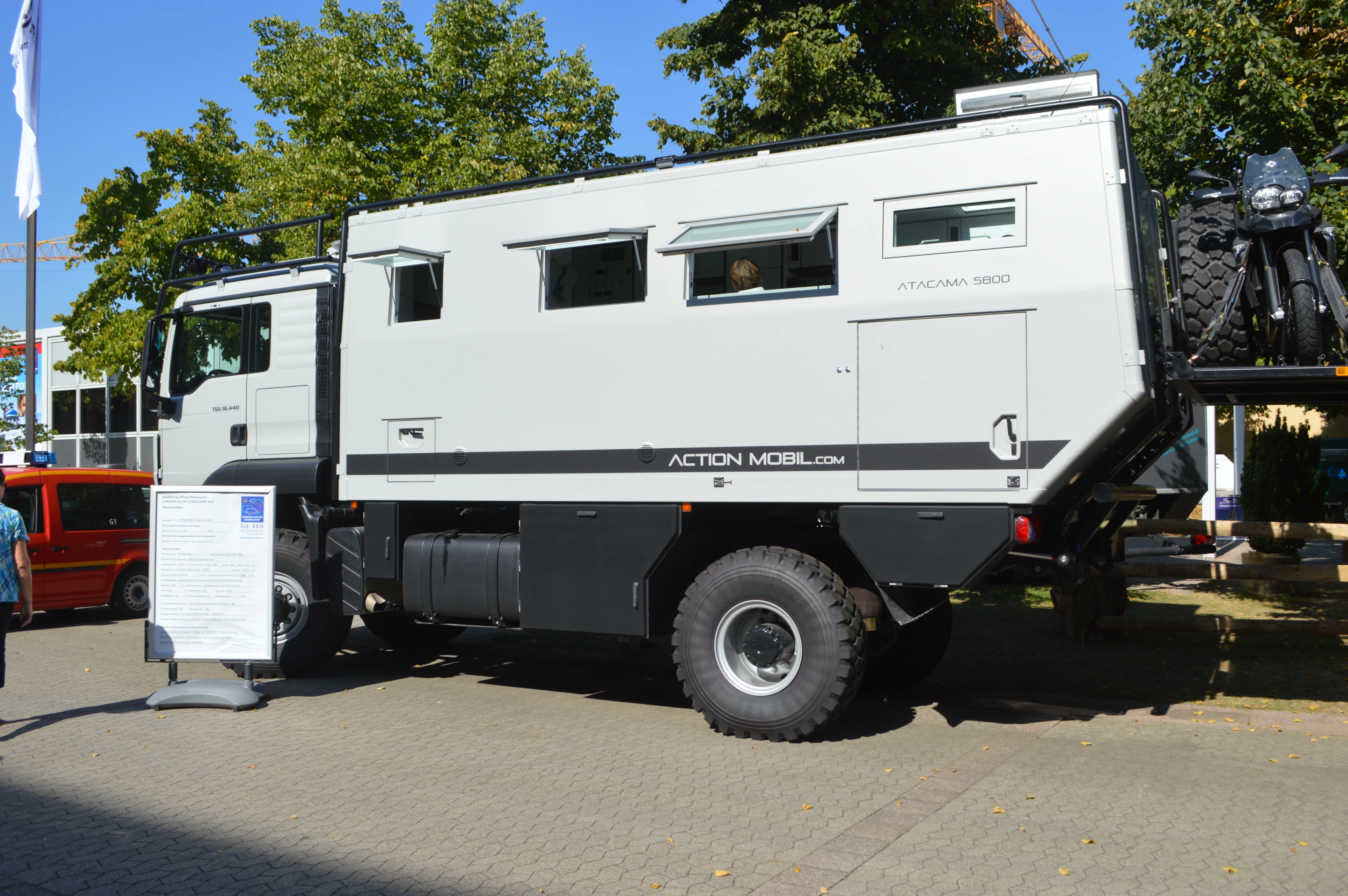 The MAN TGS BL 4x4 transformed into the Action Mobil Atacama 5800