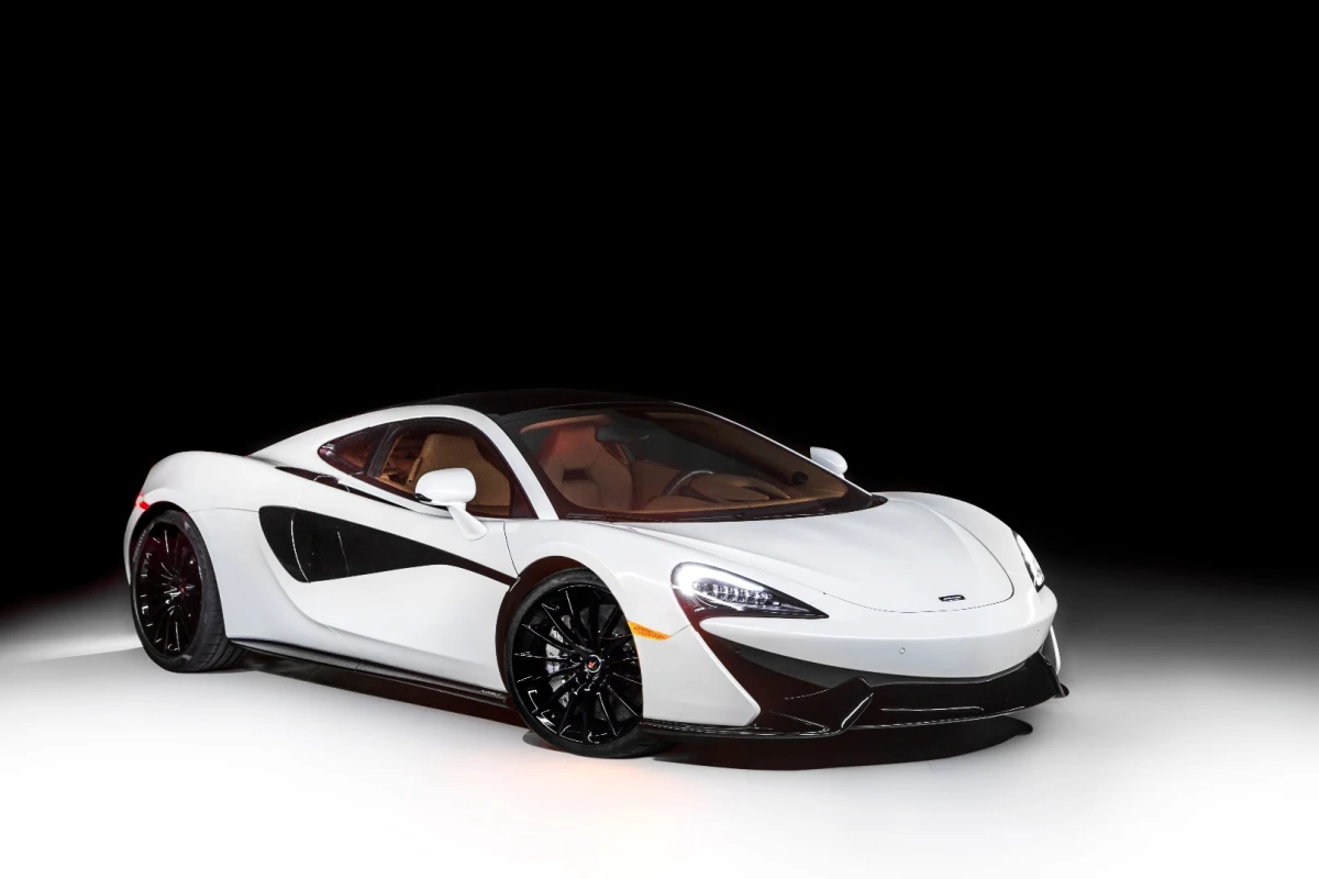 The 570GT Concept features a unique exterior paint scheme, titanium exhaust and work in progress technology in the panoramic sunroof
