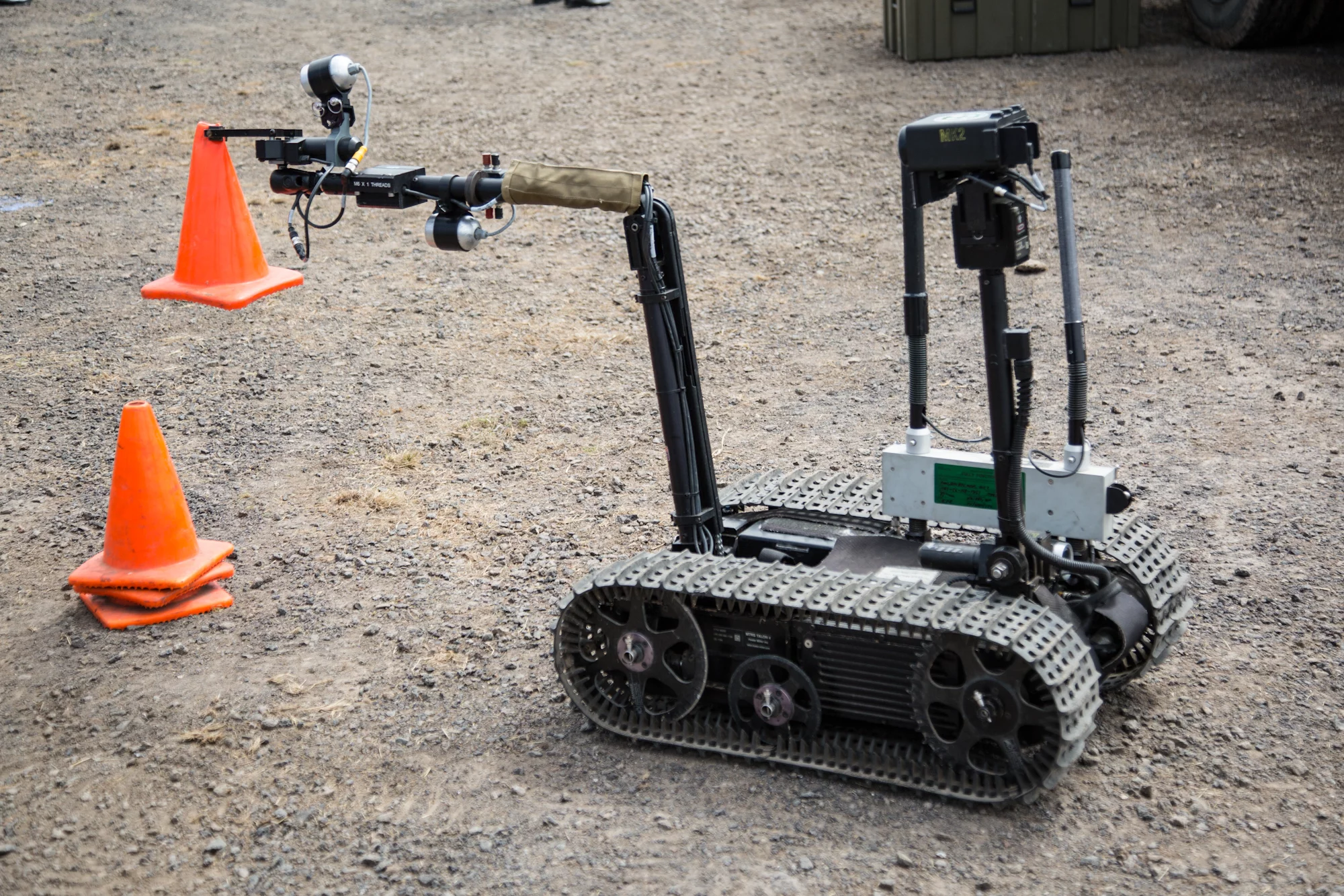 This Talon robot is used primarily for IED reconnaissance and disposal (Photo: Noel McKeegan/Gizmag.com)