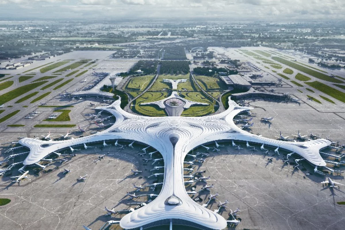 Harbin Airport T3's design references Harbin’s geography and harsh cold climate