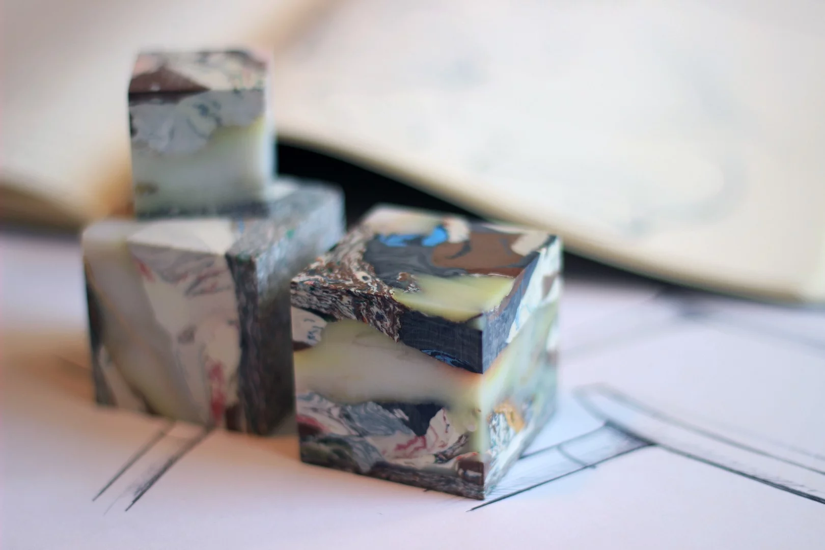 Zufelt's recycling process can be followed (safely) at home, simply needing an oven to melt and tools to manipulate the material