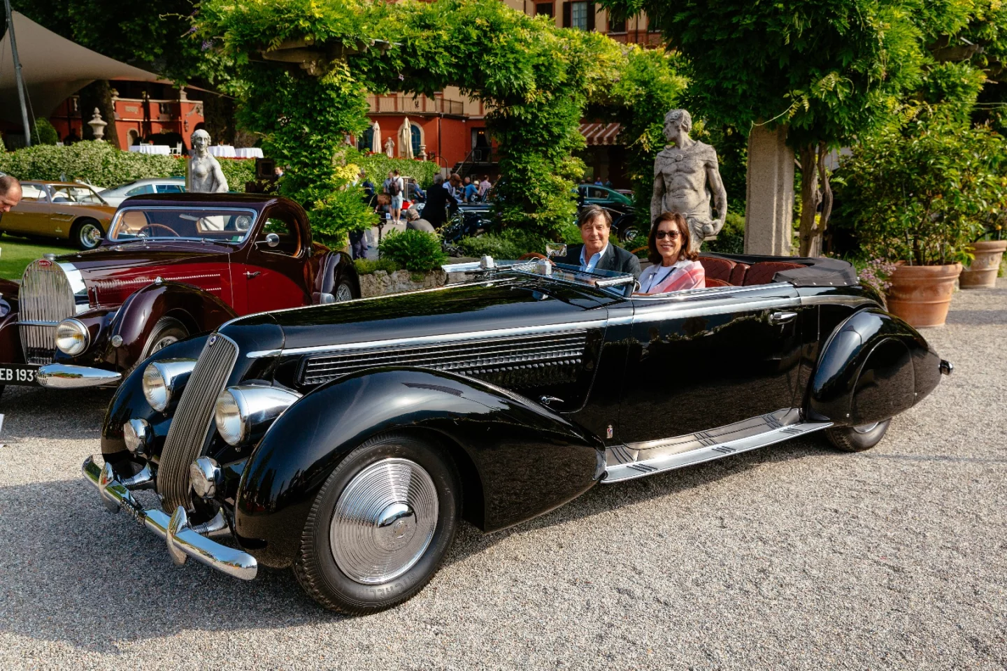 It might be reasonable to expect that this massive 1936 Lancia Astura Serie III Cabriolet by Pinin Farina might not be all that nimble and sporting given it only has a three liter motor. Not so! In 1934, an Astura finished tenth in the Mille Miglia and finished first and third in the six-day, 3,534-mile Giro d'Italia, averaging 53.6 mph.