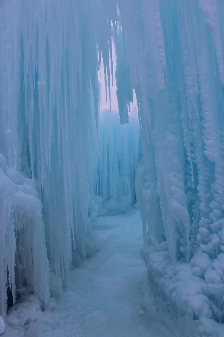 Details of the Edmonton Ice Castle