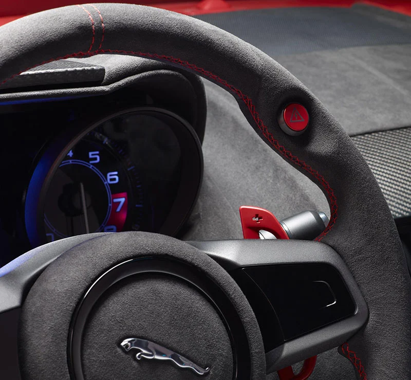 The Jaguar C-X16 production concept sports car interior