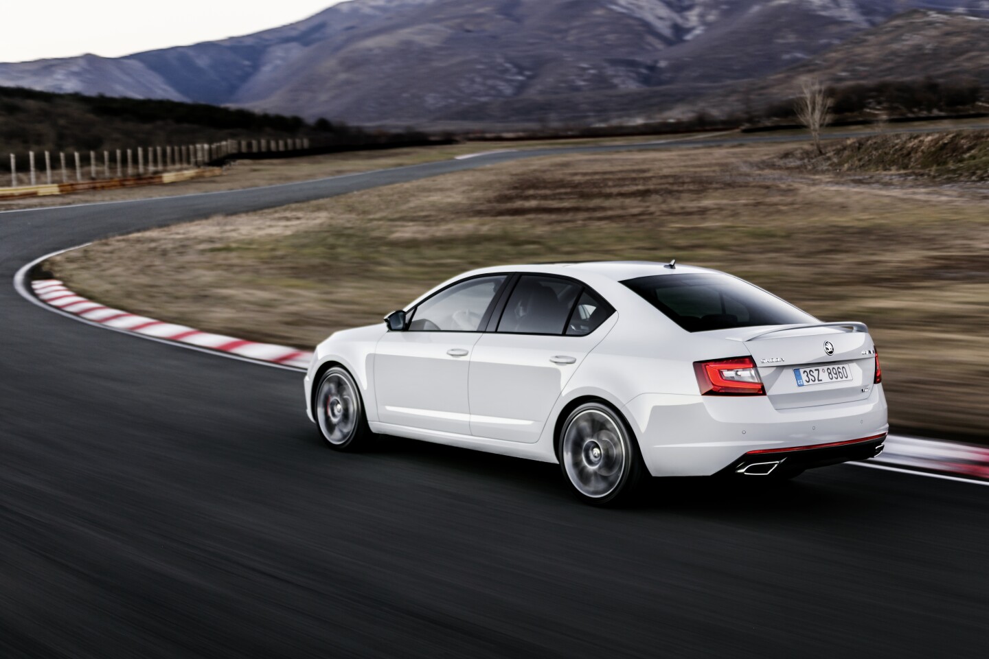 The rear end of the Skoda Octavia is largely unchanged