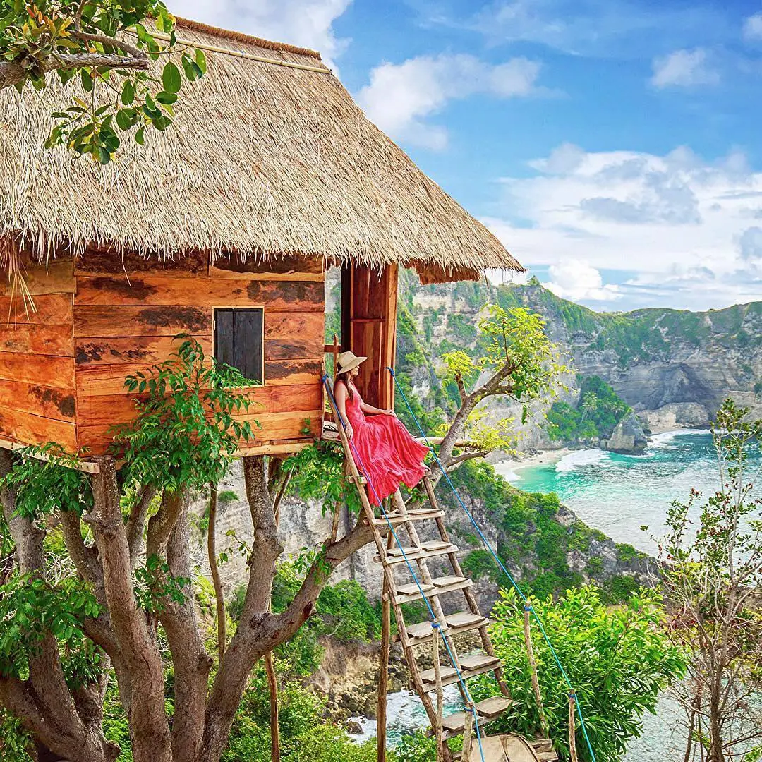 The Rumah Pohon treehouse in Bali's Nusa Penida