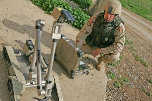 The iRobot PackBot EOD in use with the military