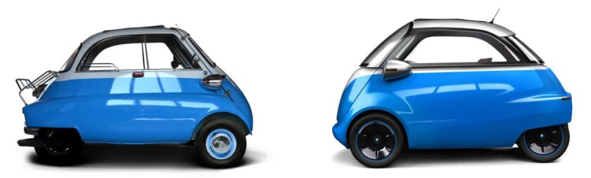 The Microlino draws its inspiration from the BMW Isetta bubble car