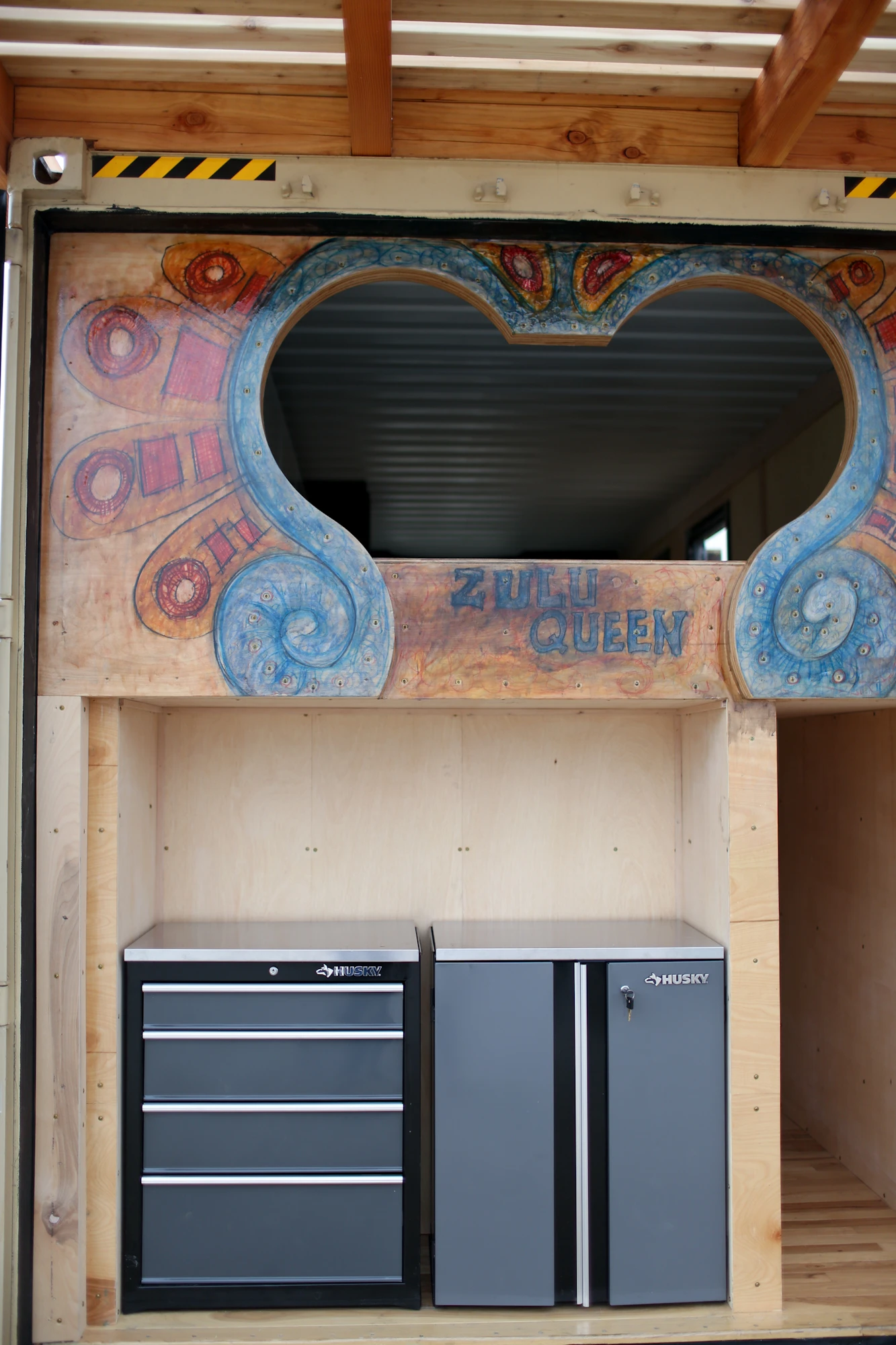 The home sports hand-drawn finishing touches by artist and co-founder Sam Austin (Photo: Rhino Cubed)