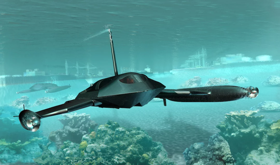 JMS has unveiled the Guardian, a submersible unmanned version of its drag-reducing Ghost marine platform