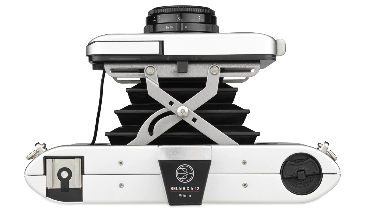 Bellows mean users can collapse the Belair X 6-12 to a convenient and portable size when not shooting with it