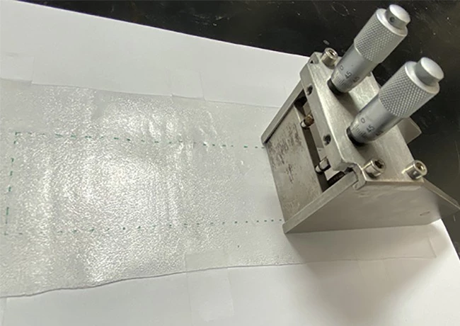 Researchers say their novel lead-absorbing film can be applied to perovskite solar cells as part of a standard fabrication process