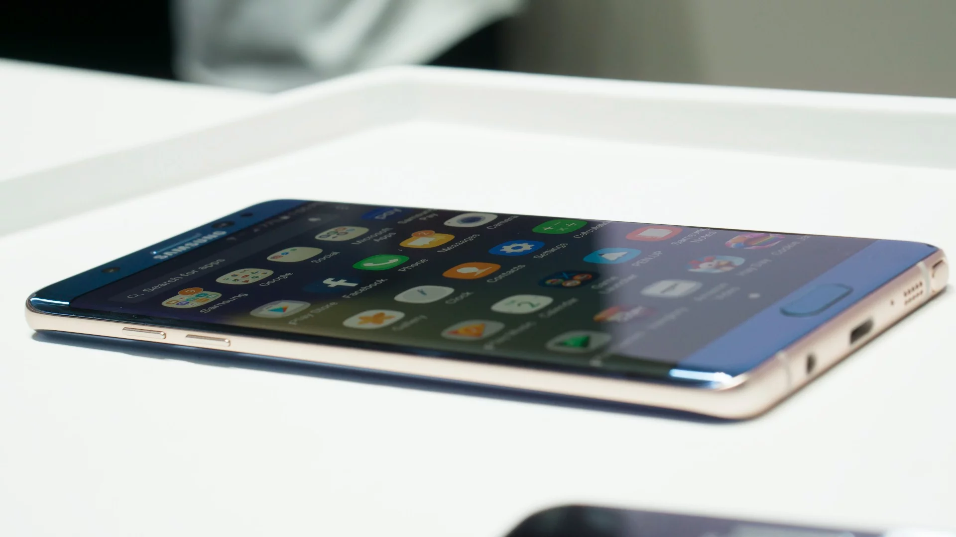 App drawer on the Note