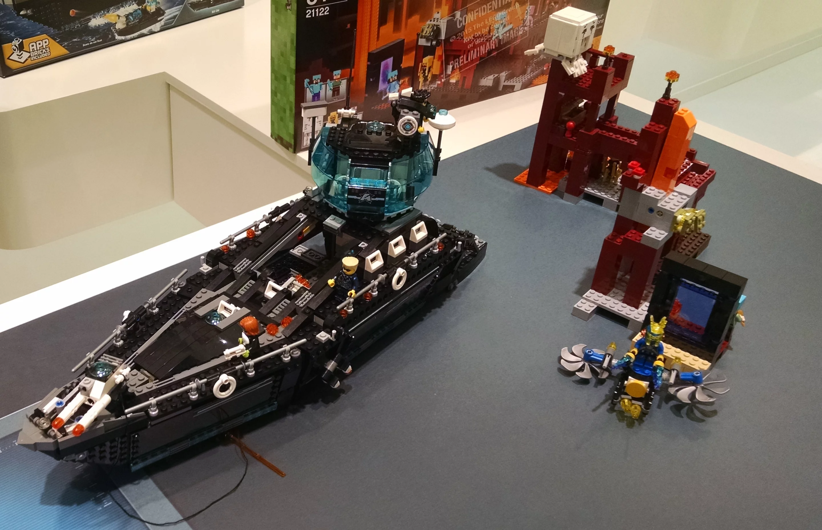 Not only does this Lego Ultra Agents battleship have an app brick, it has a variety of working guns (Photo: C.C. Weiss/Gizmag)