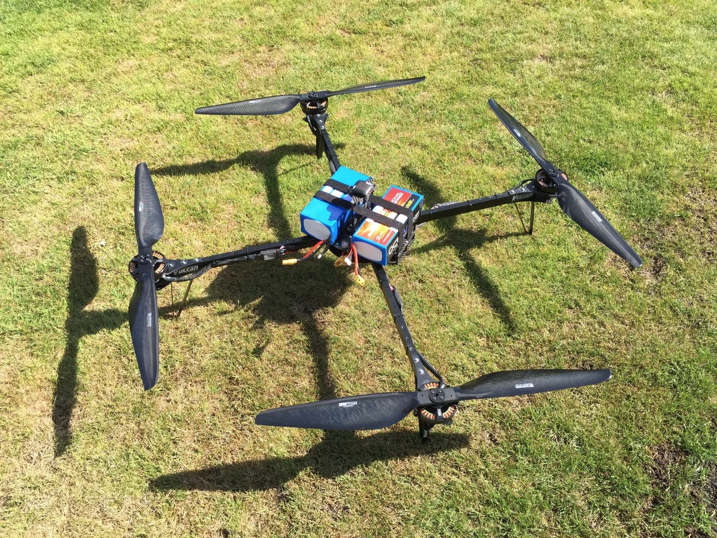 The custom-built drone used to cross the English Channel