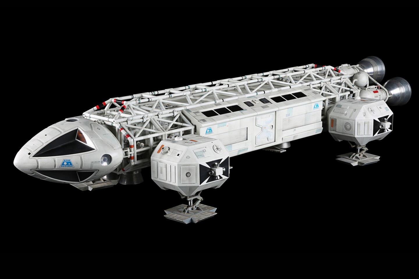 This Eagle Transporter Filming Miniature was used in the filming of "Space: 1999" (T.V. Series, 1975 1977). It was sold for $208,828 (£156,250) at a Propstore Auction on 11 November 2021