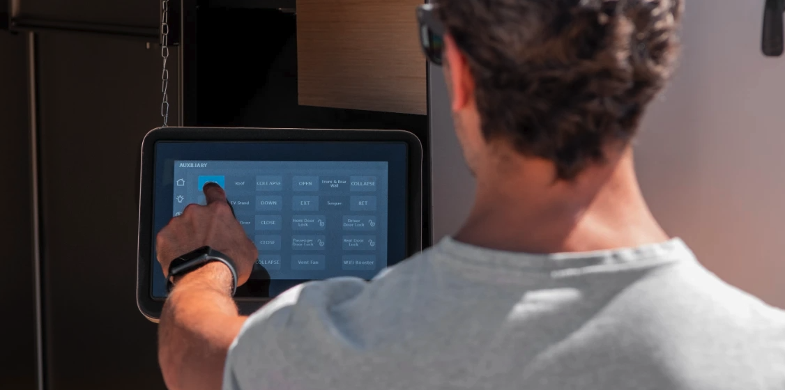 Every Capax comes with a touchscreen control system, but the higher trims have larger screens and more options