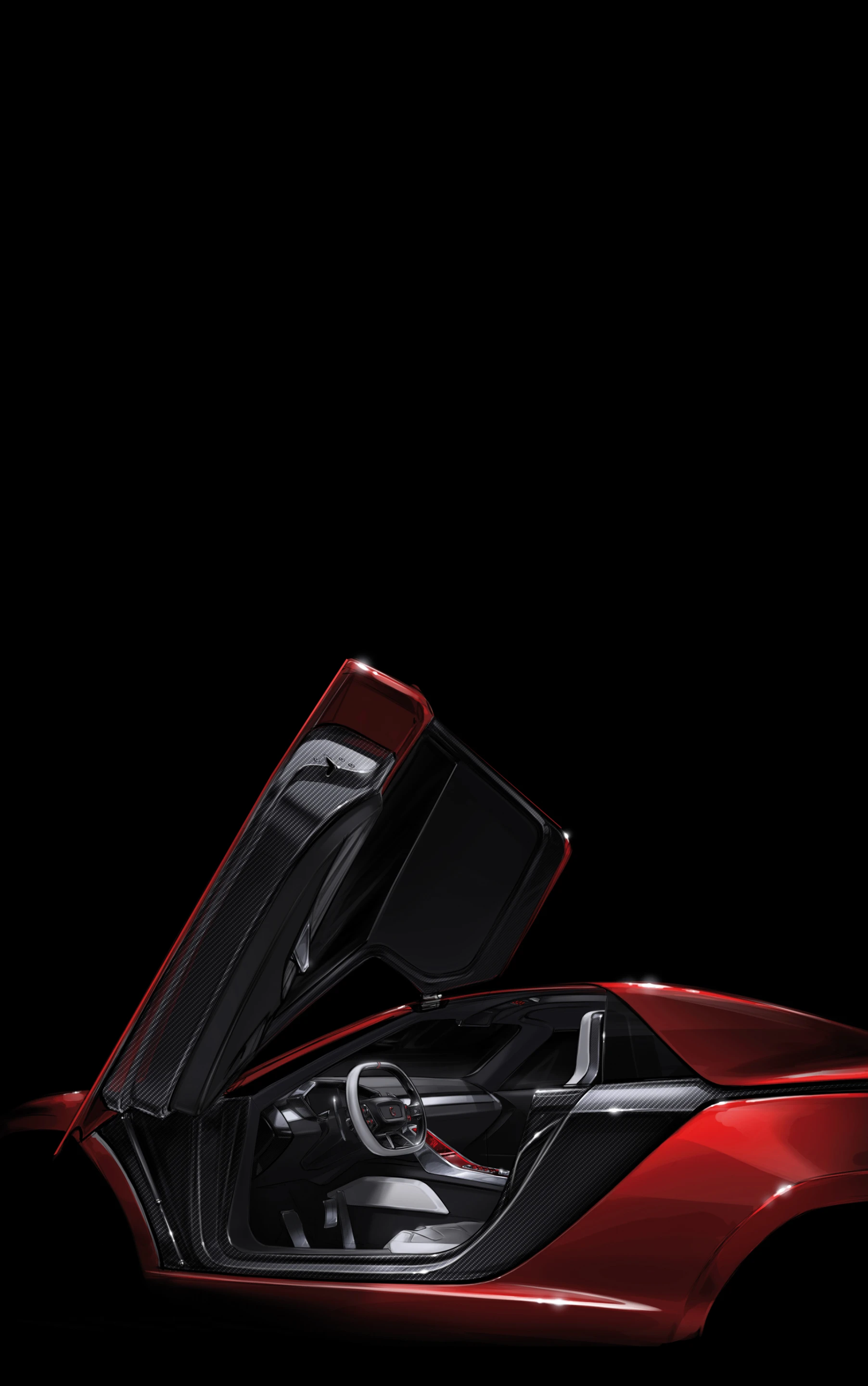 The Giugiaro Parkour coupé interior