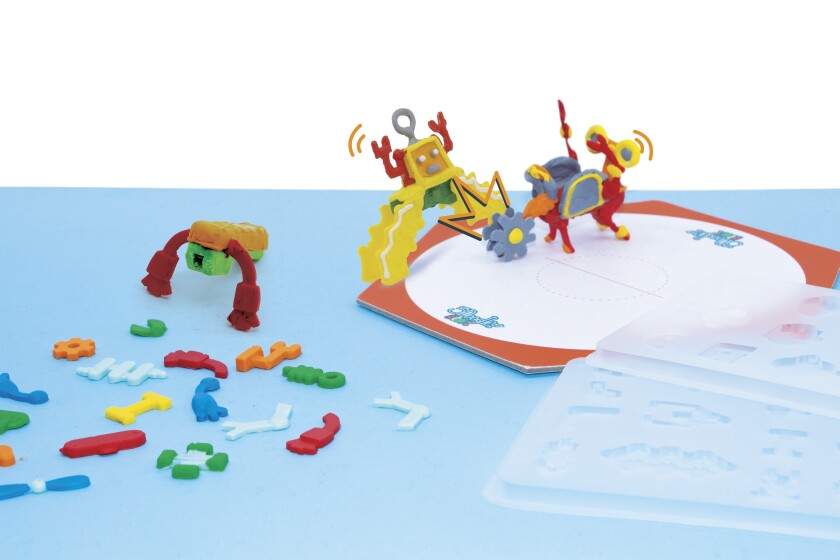 The $24.99 RoboSumo Activity Kit comes with an activity guide, two motors, two pack of plastic and two DoodleMolds