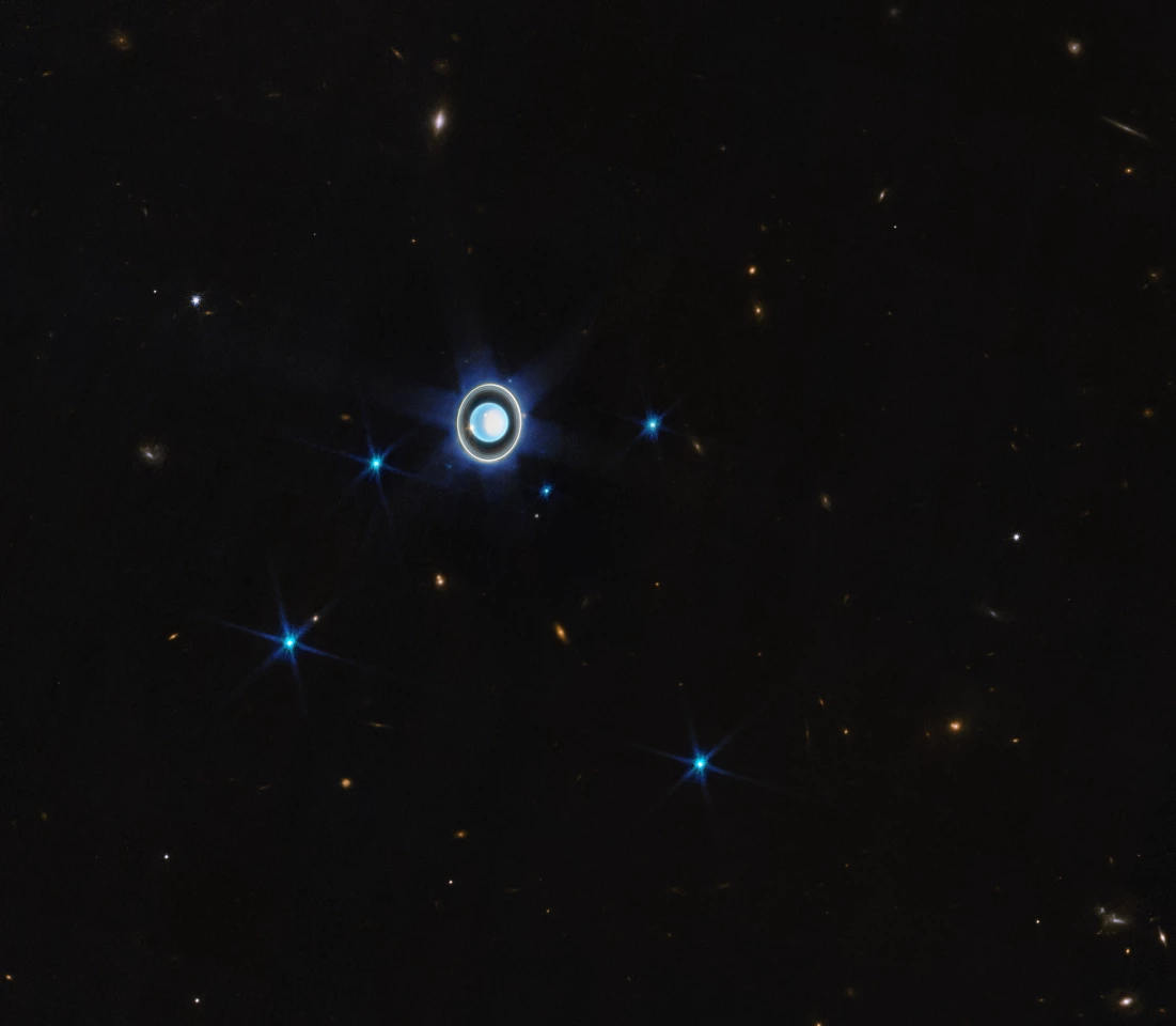 Wider view of the Uranian system