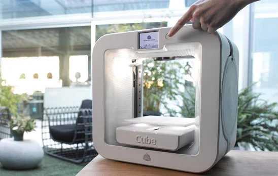 The Cube 3 measures 13.3 x 13.3 x 11 in (33.5 x 33.8 x 28 cm) in size and weighs 17 lb (7.7 kg)