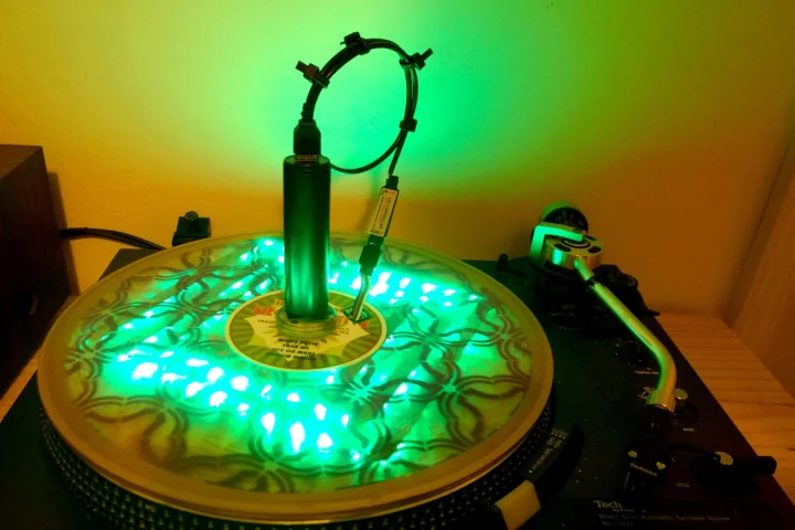 The LED light show in this Romanus Records release can be synced with tracks using a wireless remote