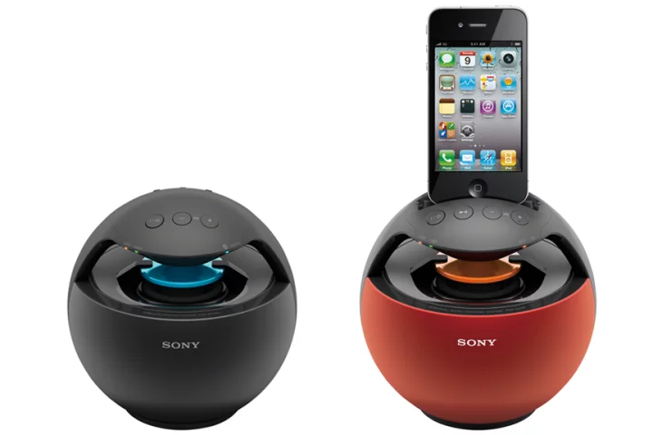 The SRS-BTV25 and RDP-V20iP feature Sony's Circle Sound technology