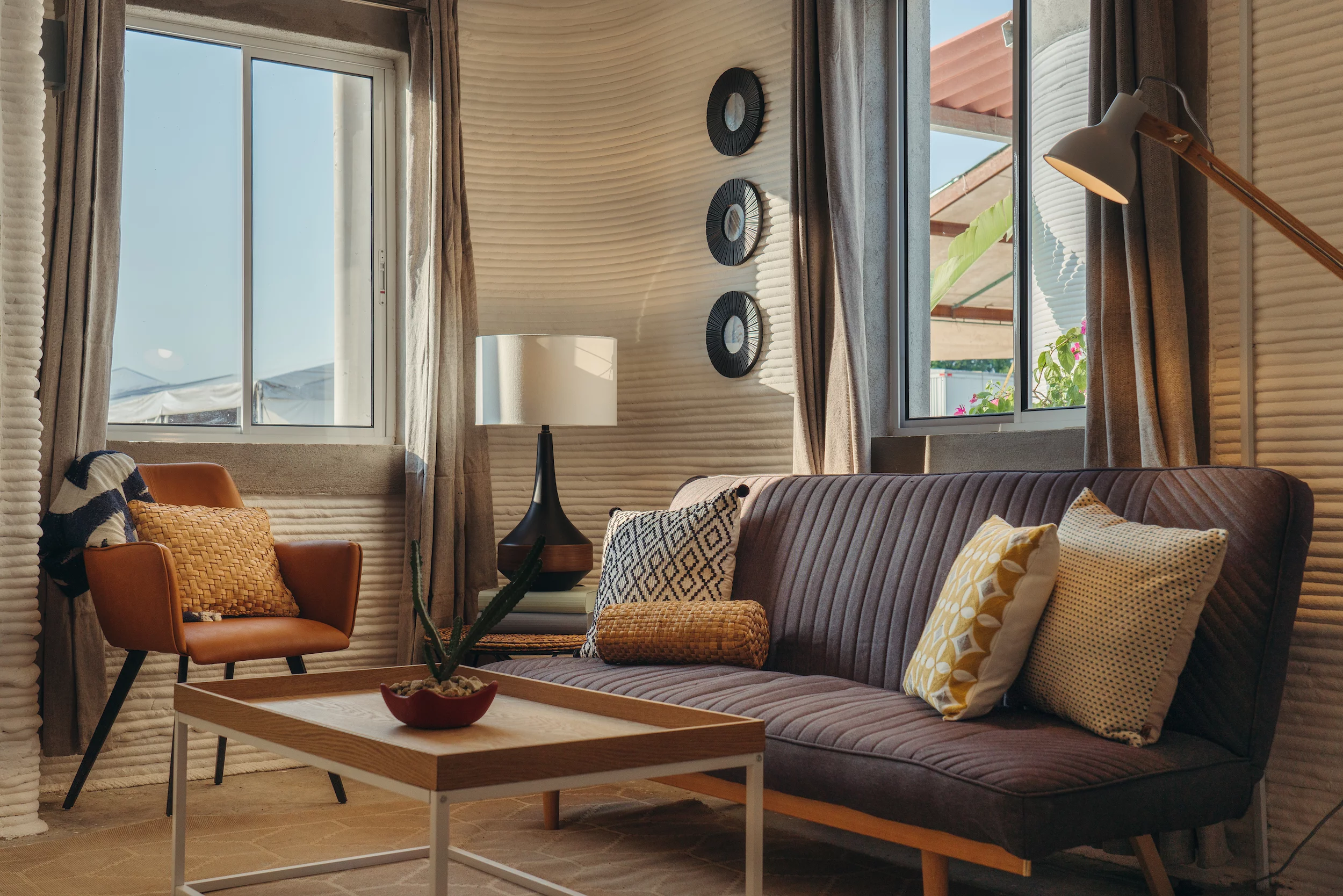 The families who will live in the 3D-printed homes were asked for feedback on what kind of homes they'd like to live in