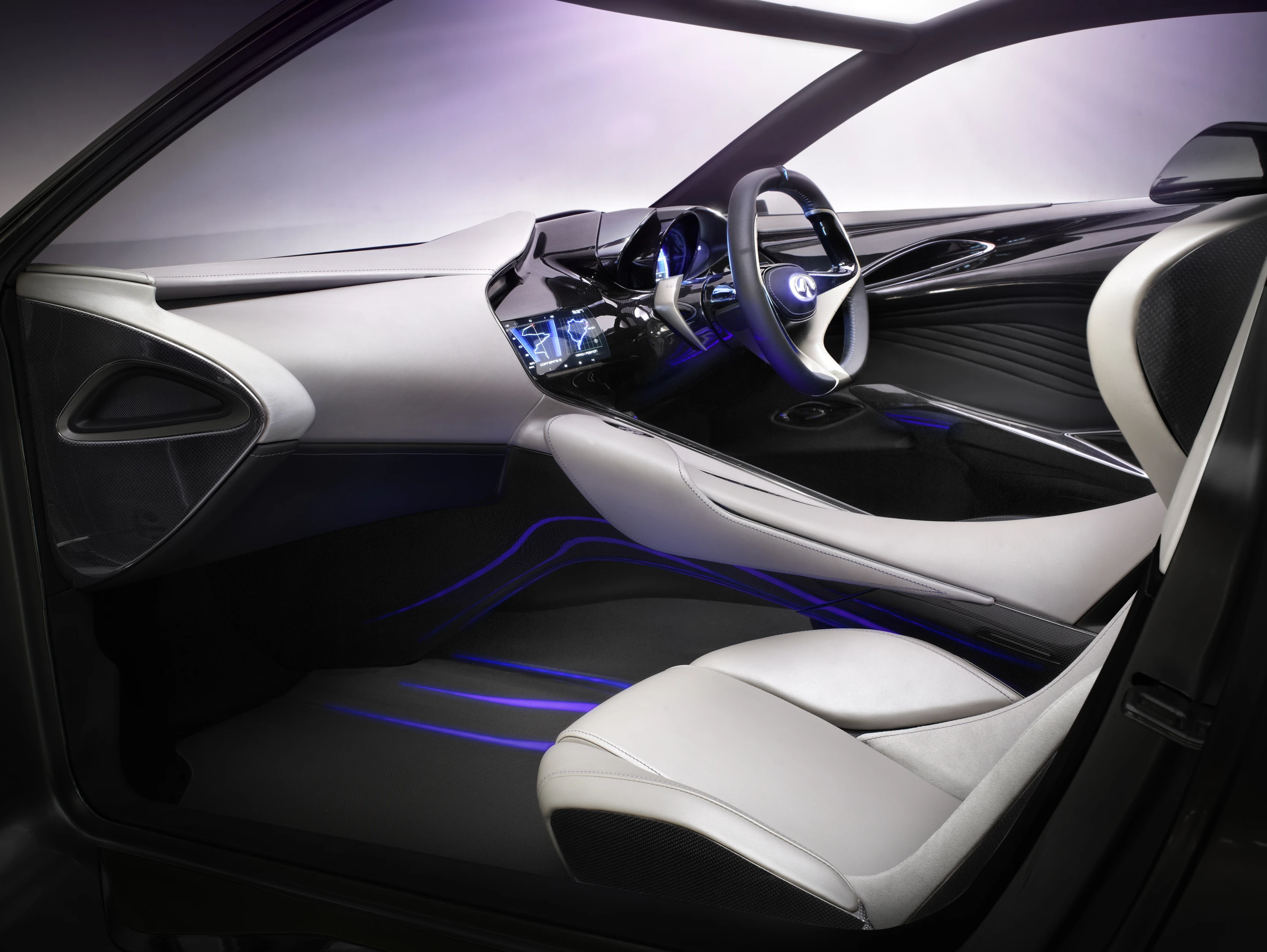 The Infiniti range-extended electric Emerg-E sports car