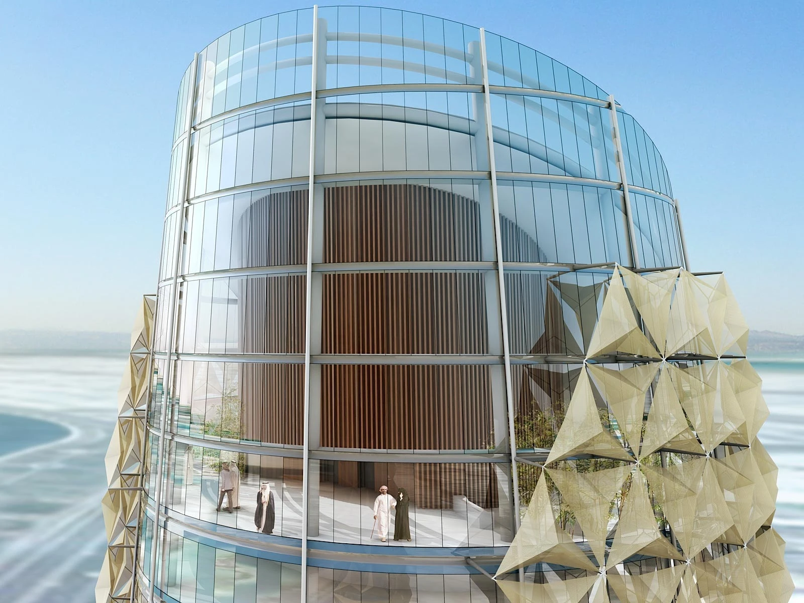 Artist's rendering, Al Bahar Towers rooftop