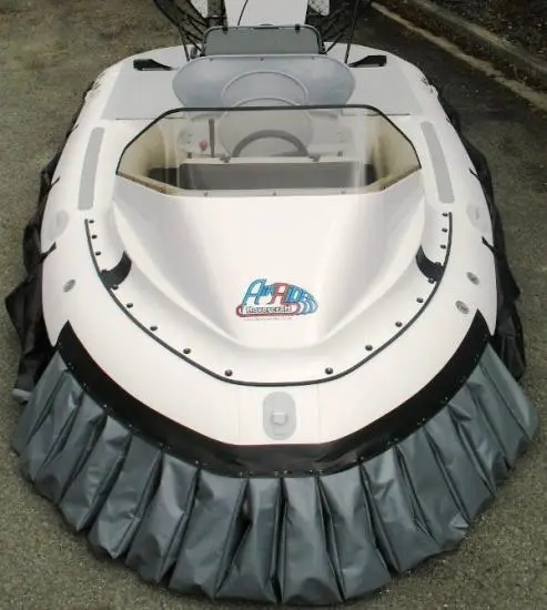 Front view of the AirRider hovercraft