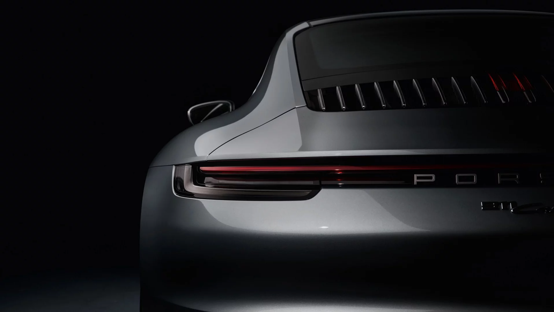 The new Porsche 911, from the rear