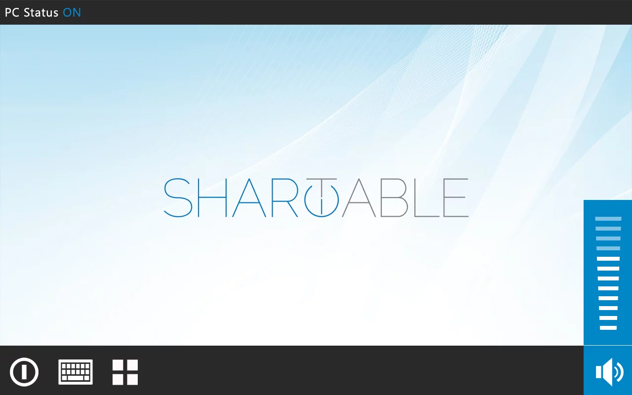 The mini-display also includes volume control