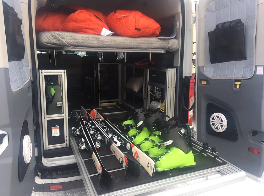 Getting ready for a day on the mountain