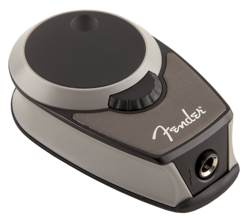 The Slide's curvy stomp-like housing sports a prominent volume control to the top, and a separate and smaller mix wheel