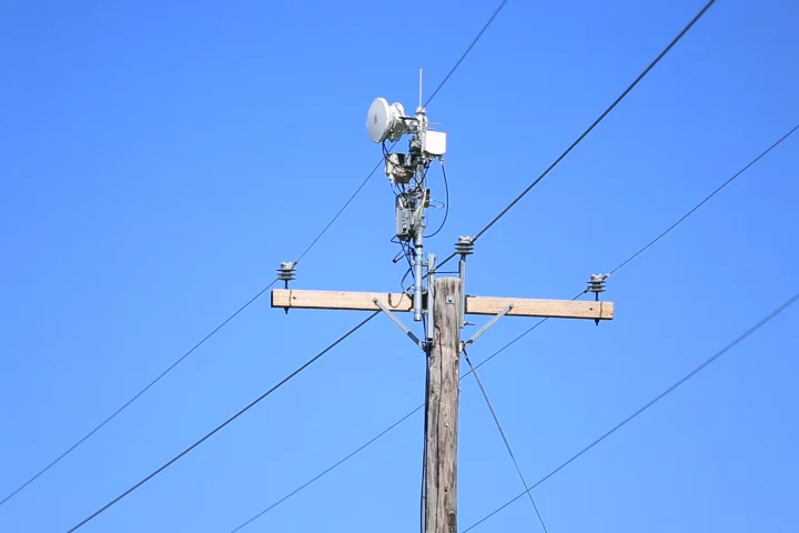 The AirGig system would rely on cheap plastic antennae placed atop power-line poles