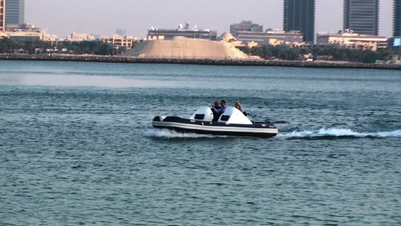 ASIS Boats' first amphibious craft to be powered by Sealegs is a 6.5 meter boat powered by a VOLVO V6 225HP engine and driven by a Hamilton Jet