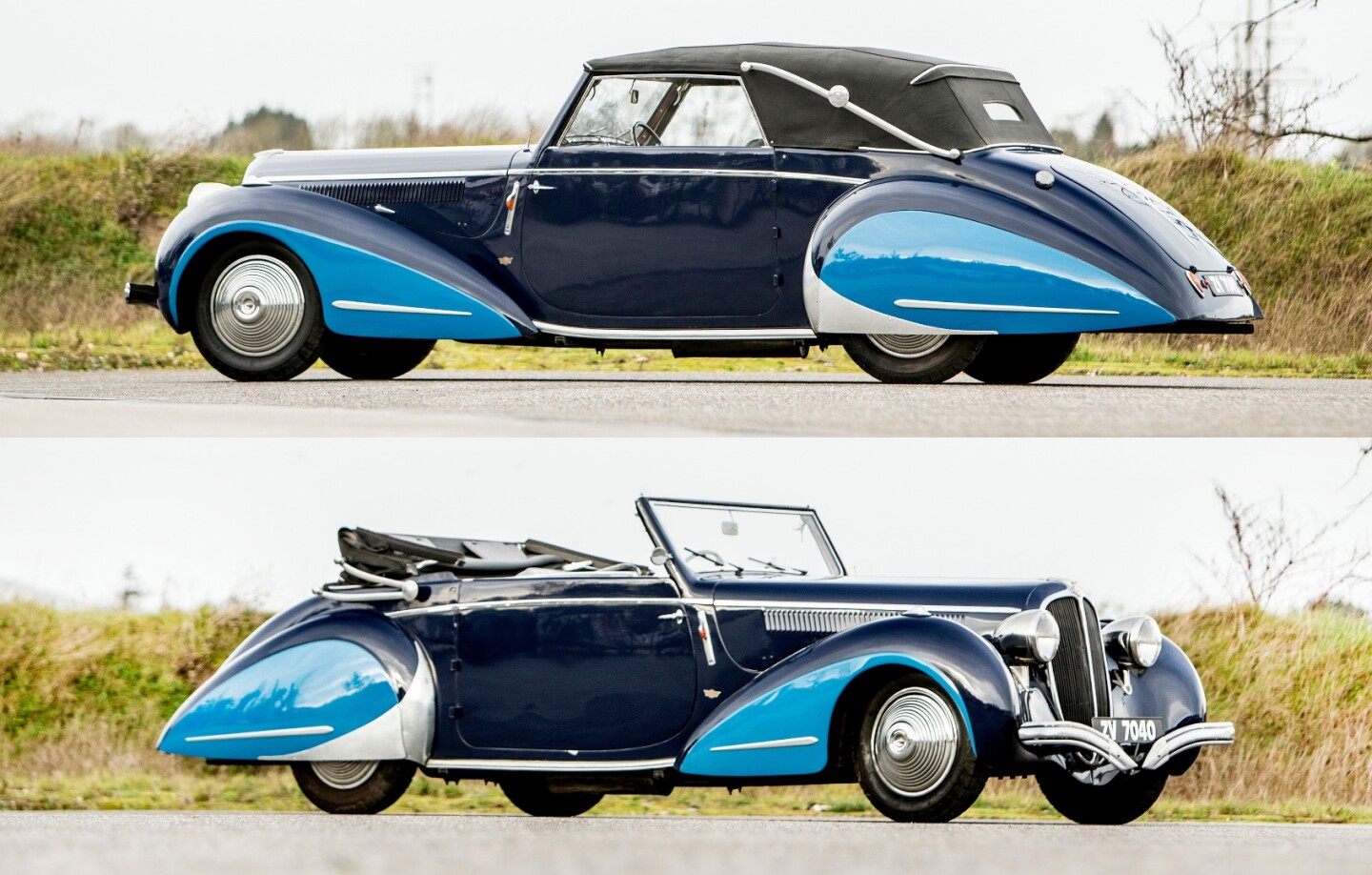 A beautiful 1948 Delahaye 148 Drophead Coupe with coachwork by Pennock, this car is mechanically closely related to the winner of the 1937 and 1938 24 Hours of Le Mans. Speed, poise, elegance, at a relatively reasonable $180,256 (€147,200).