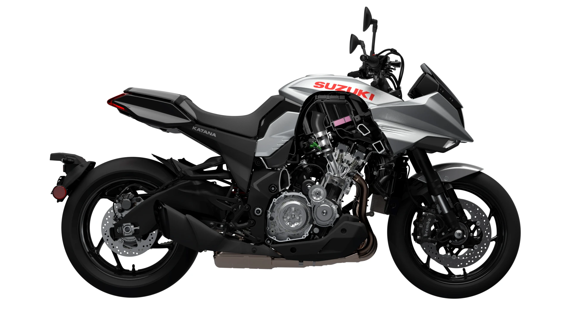 Suzuki Katana 3.0: bike cutaway