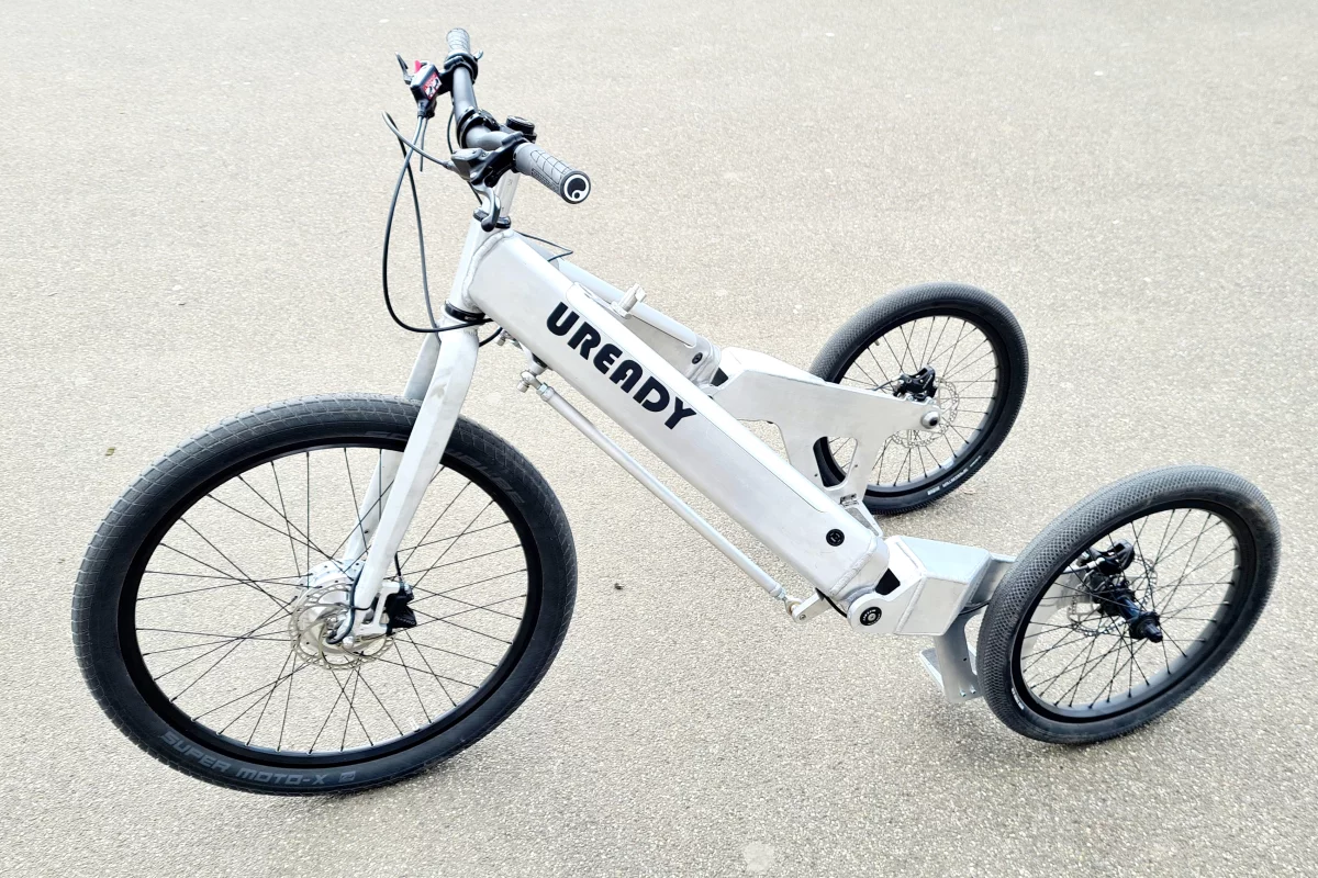 The Uready tilting electric trike is currently on Kickstarter