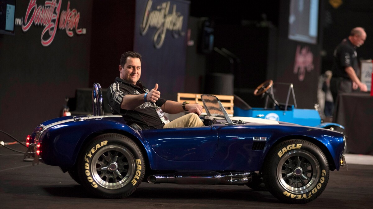 $57,500 | 3/4-scale Shelby Cobra Tribute Go-kart | Auction Link: Barrett-Jackson