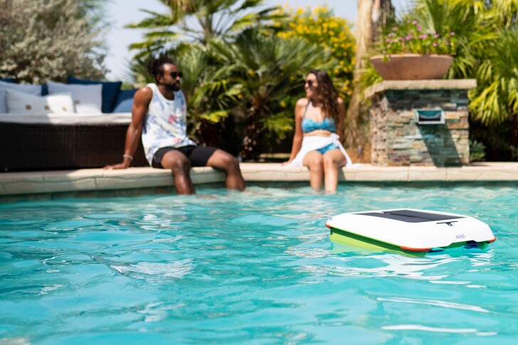 Ariel can reportedly cover the entire surface of a pool once every 1.5 hours
