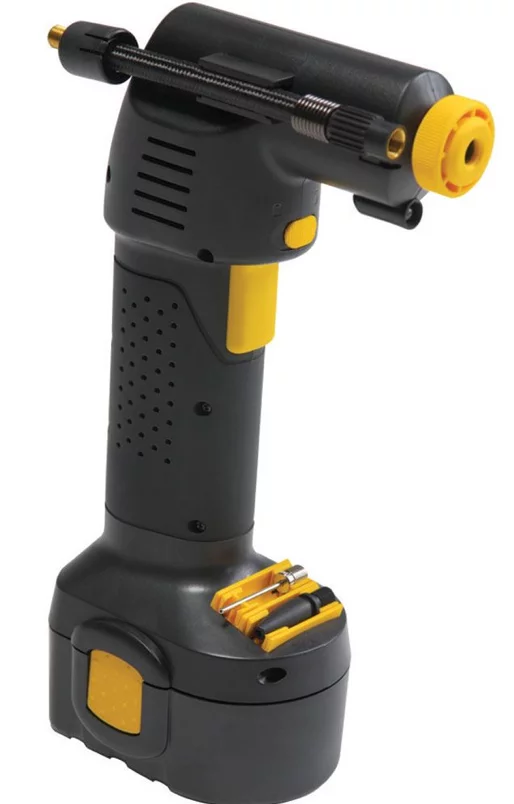 The Airgun includes adapters (at bottom) for use on recreational equipment such as balls and toys