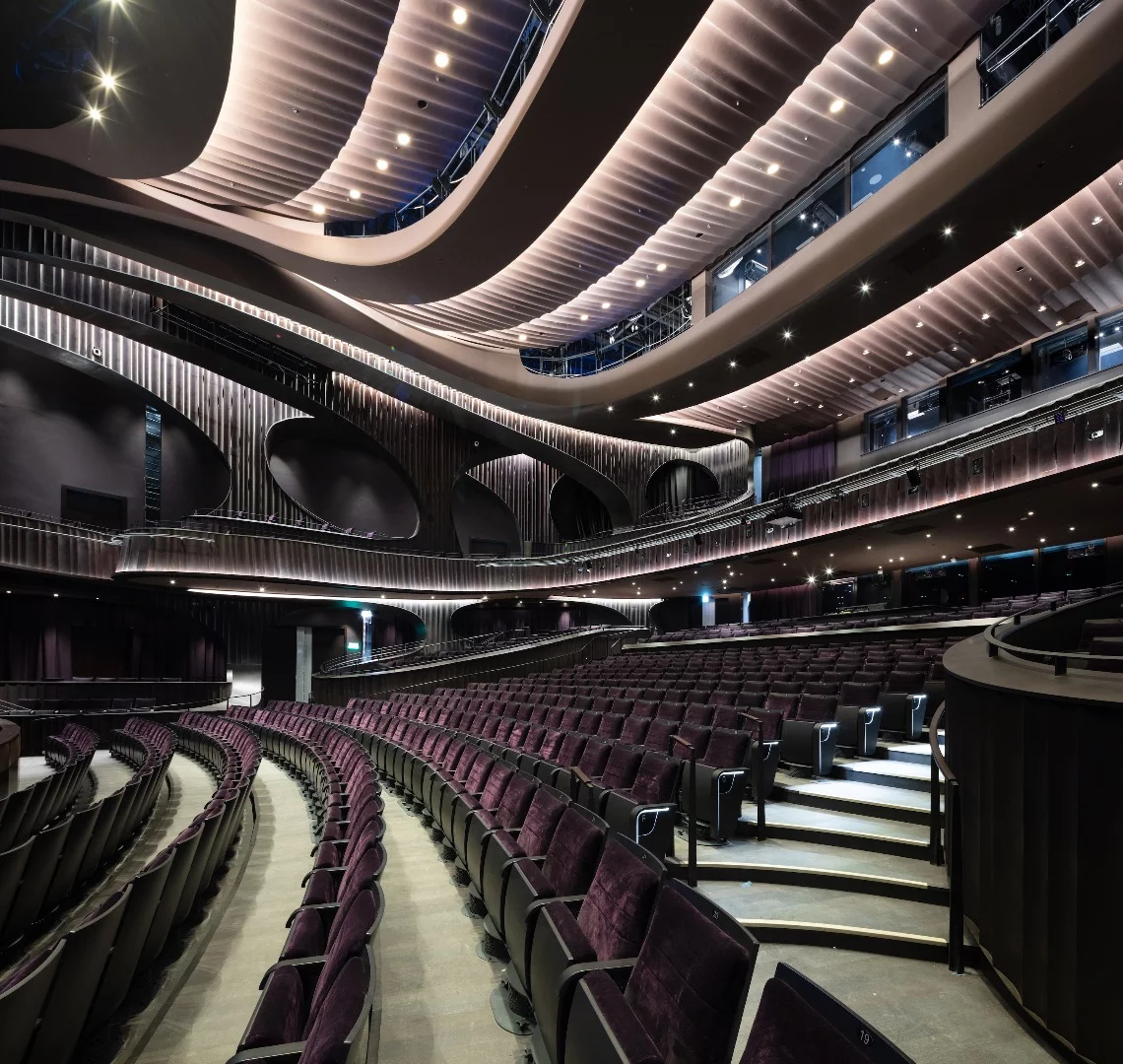 Inside the Xiqu Centre's 1,073-seat Grand Theatre