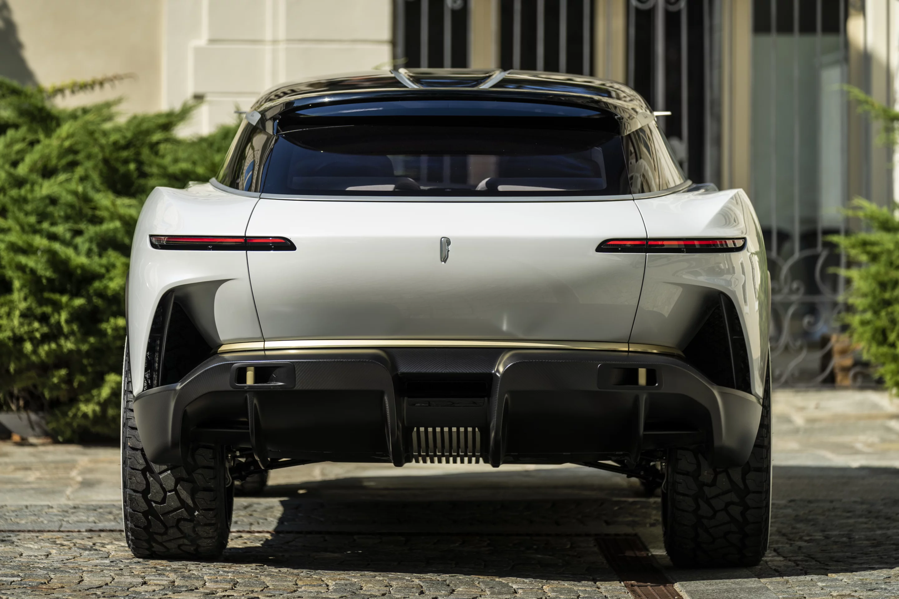 Like the rest of the car, the rear-end feels over-designed and too high
