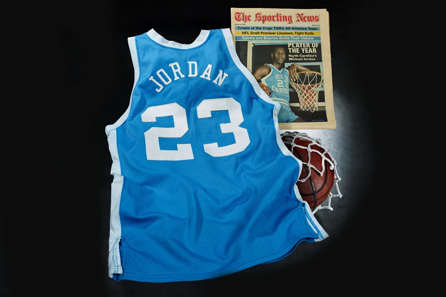 From little acorns … no-one could have known just how high Michael Jordan's star would soar when he wore this jersey in 1982-83. Michael Jordan's game-worn University of North Carolina Tar Heels Jersey from his first "NCAA Player of the Year" photo shoot sold for $1,380,000 at Heritage Auctions on 7 May 2021