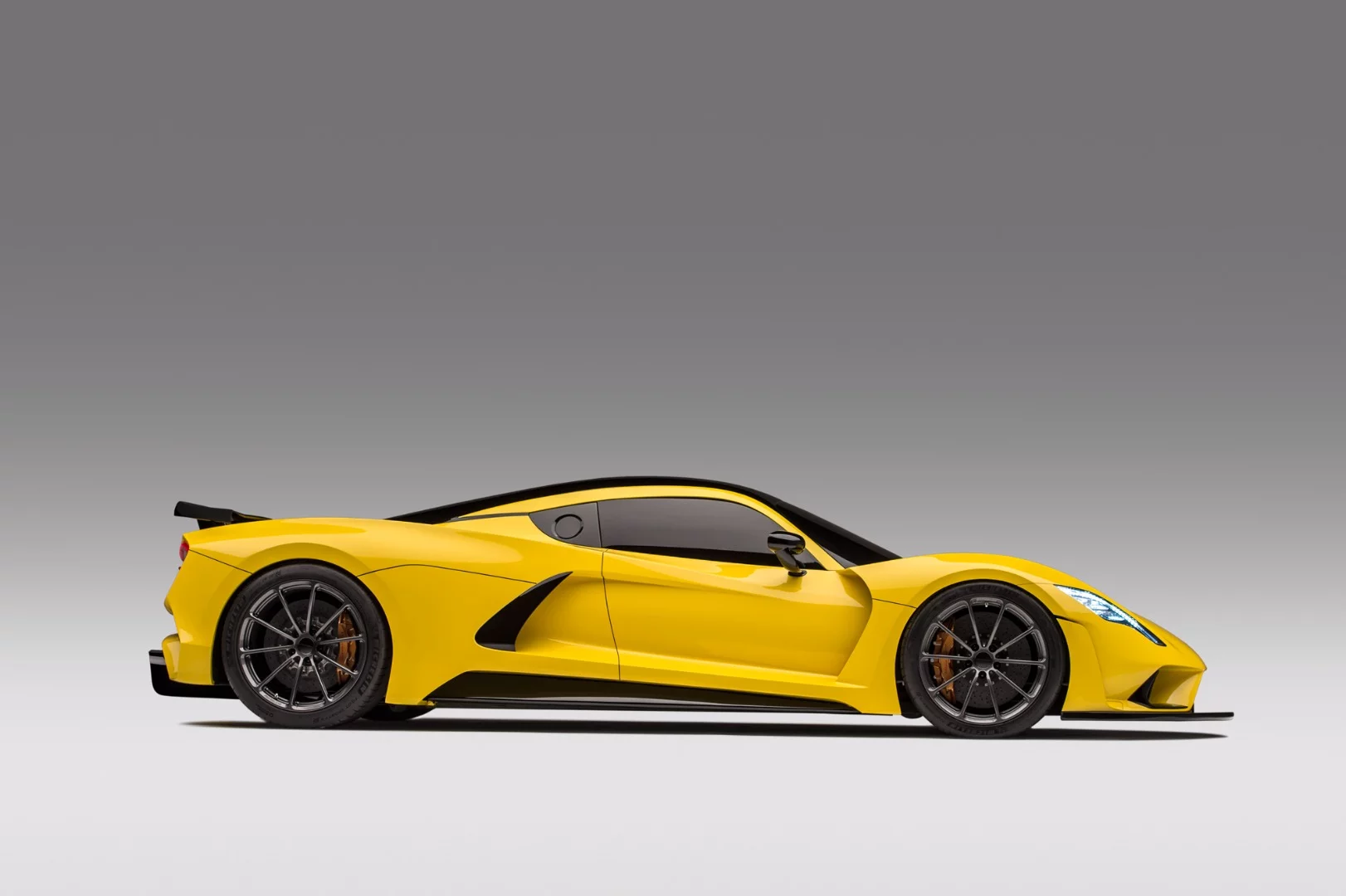 A look at the side of Hennessey's Venom F5 hypercar