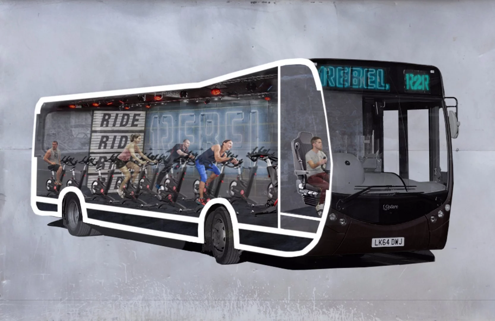 Bus passengers will be able to exercise during their commute