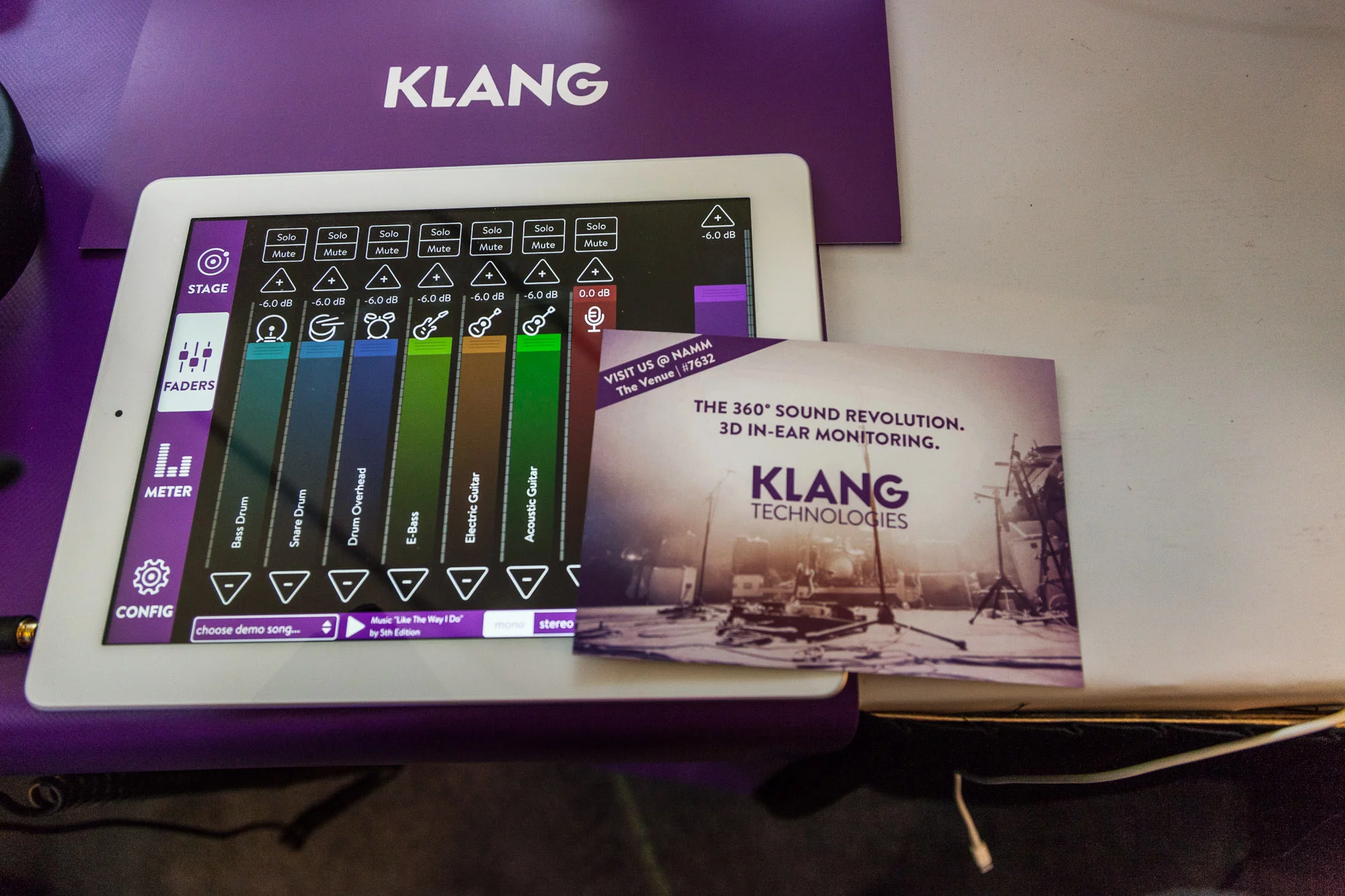 Each musician has full control over their own mix through an app (Photo: Loz Blain/Gizmag)